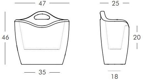 SLIDE Стеллаж для журналов из полиэтилена sun-id-1465541 - Вид №5