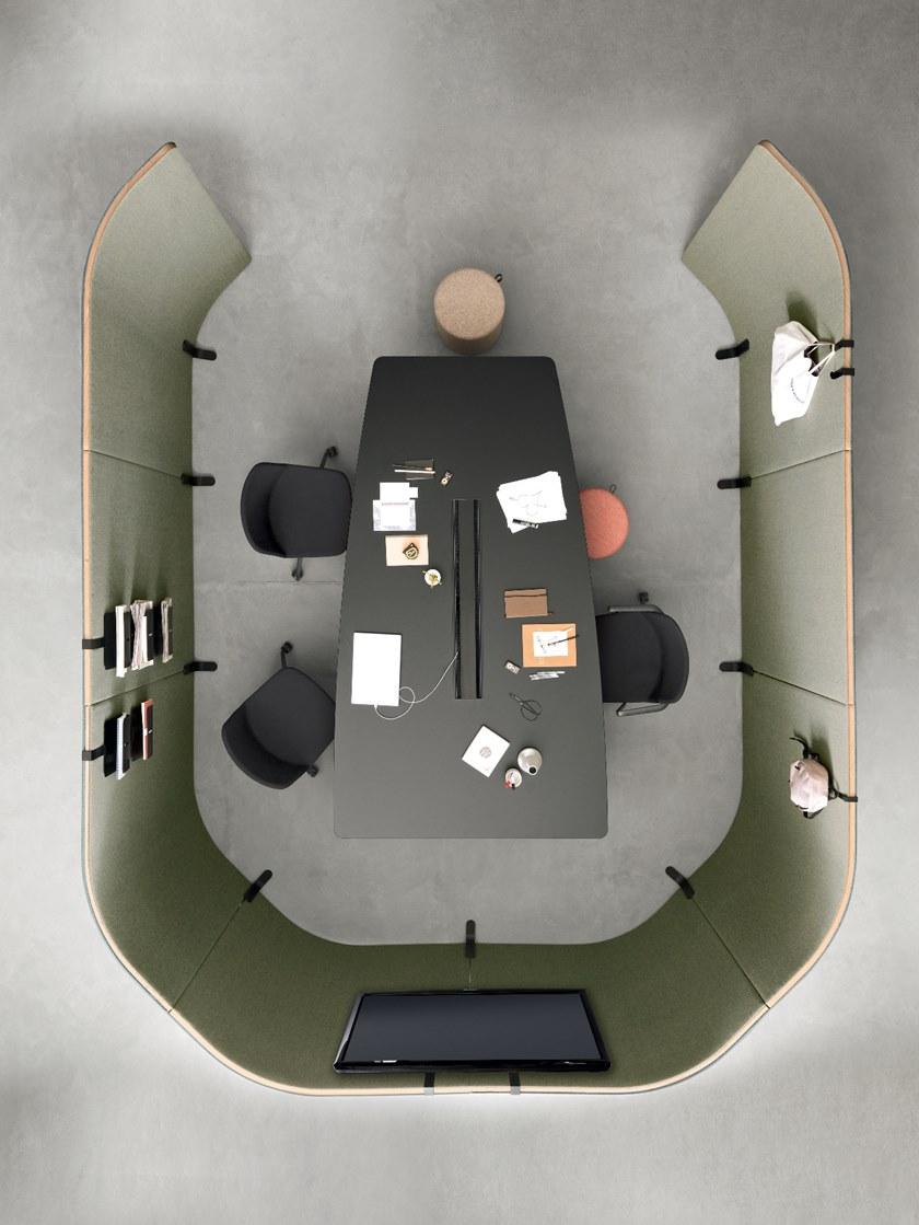 Martex Свободно стоящая офисная перегородка из ткани Nucleo sun-id-1407612 - Вид №7