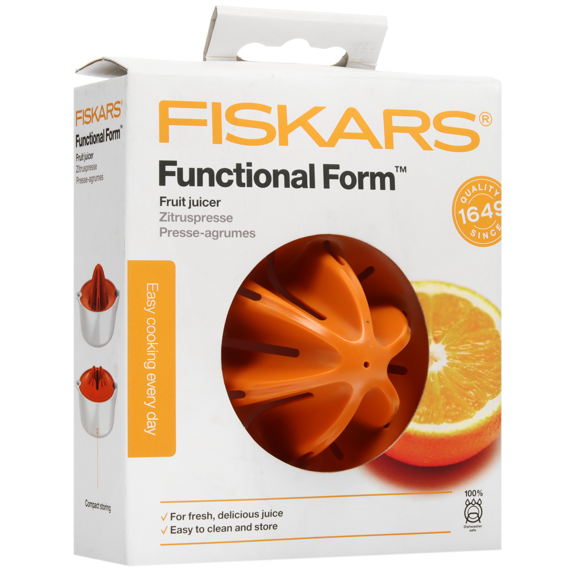 5358014 Соковыжималка механическая Fiskars Functional Form 1016125 оранжевый STDN-0151122 - Вид №3