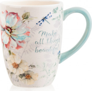 10672200 Certified International Кружка Certified Int. Весенний Букет. Розово-голубой цветок 600мл, керамика Керамика