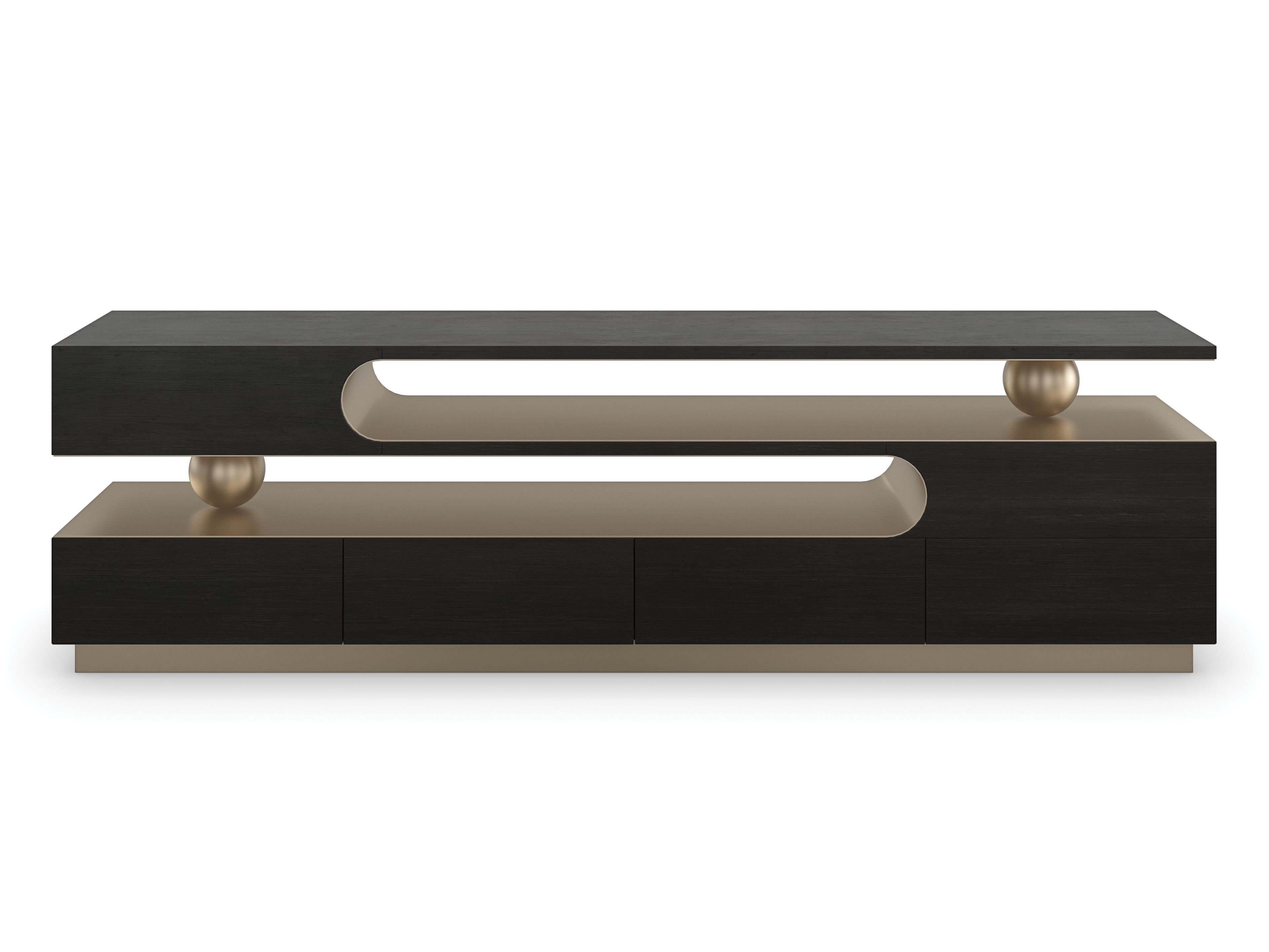 Деревянный шкаф для телевизора с ящиками Caracole HARMONY ARCH-00118716