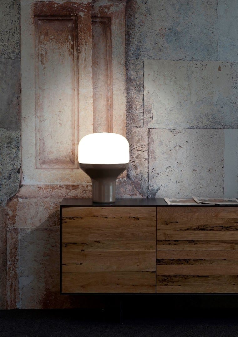 Алюминиевая и стеклянная светодиодная настольная лампа Martinelli Luce DELUX ARCH-00021742 - Вид №1