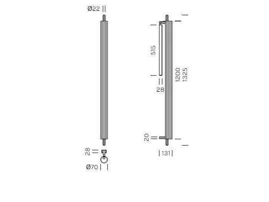 Алюминиевый и стеклянный настенный светильник Olev Trisel ARCH-00057658 - Вид №4
