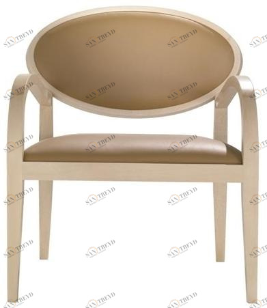 Andreu World Кресло Medallion с обивкой из бука с подлокотниками Zarina Bu1717