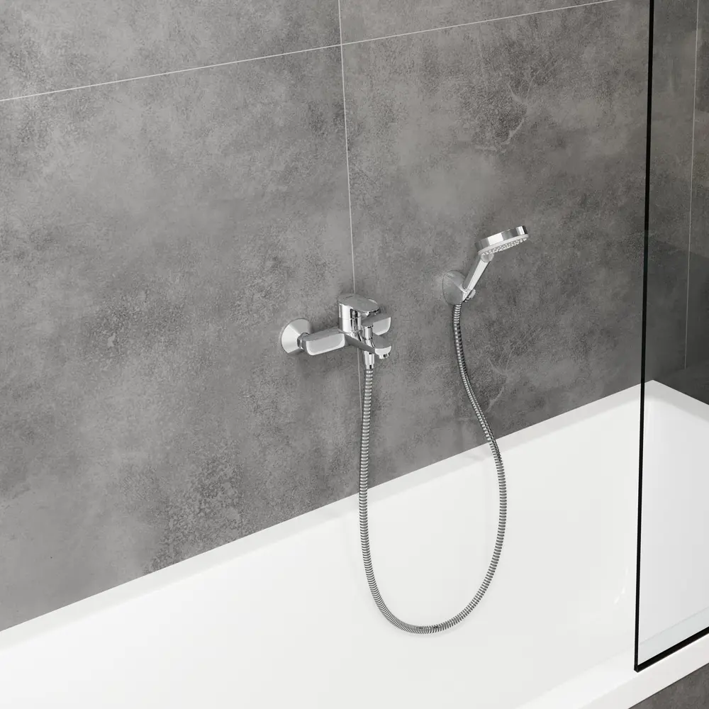 Смеситель для ванны и душа Hansgrohe Vernis однорычажный цвет хром 82773486 STLM-2027800 - Вид №6