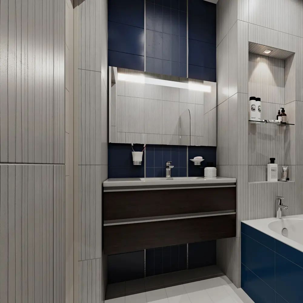 Плитка настенная Wave Tone 60x30 см 1.62 м2 цвет белый матовый BELANI STLM-2110288