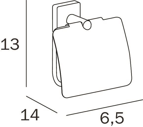 INDA® Держатель металлического рулона с крышкой Forum quadra A30260 - Вид №1