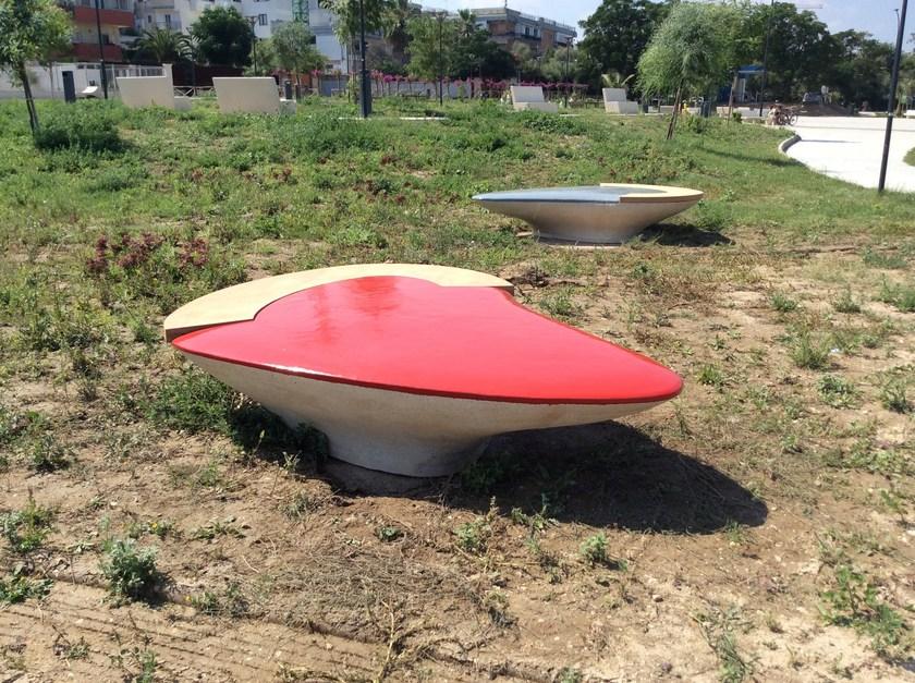 Manufatti Viscio Изогнутая скамья из реконструированного камня sun-id-1491143 - Вид №17