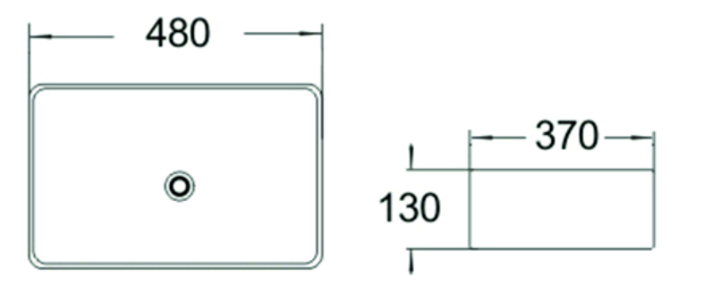 Раковина чаша SL-1010MB SANTILINE  - Вид №1