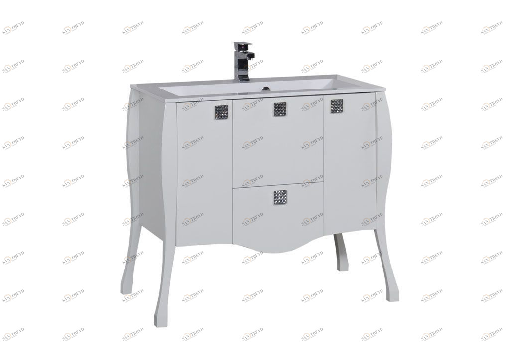 Тумба с раковиной Aquanet Мадонна 90 белый 0016890300164748