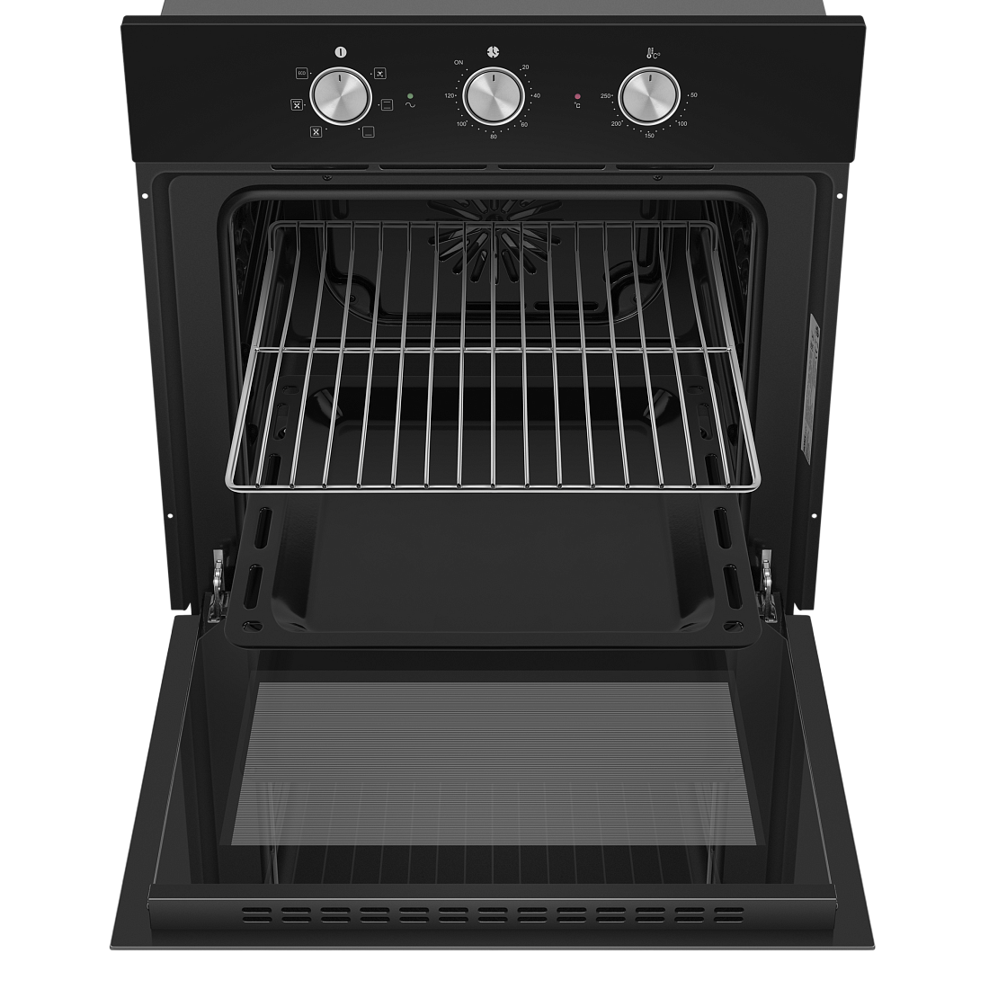 9100946 Электрический духовой шкаф HOMSair OEF606BK черный STDN-0068735 - Вид №4