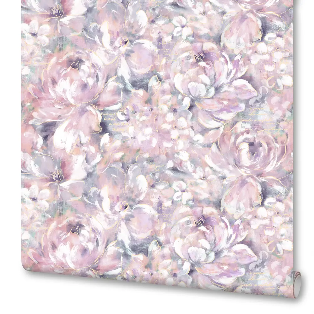 Обои флизелиновые Startdeco Натали сиреневые 1.06 м 989445 STLM-2061743
