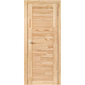 Комплект двери массив дерева М-1 глухая 80x200 см без покрытия цвет натуральный без доборов