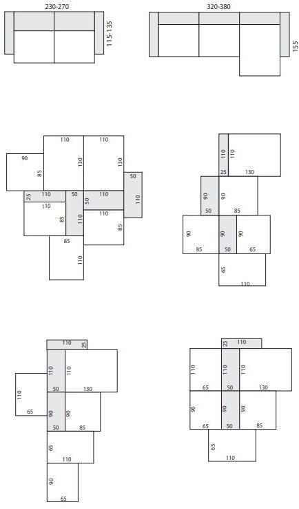 Gobbo Salotti Модульный диван со съемным чехлом из ткани sun-id-1396174 - Вид №9