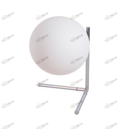 Настольная лампа с круглым плафоном 19 см Bolla-Unica A1921LT-1CC ARTE LAMP ИНТЕРЬЕРНЫЕ 329015 Белый;хром 