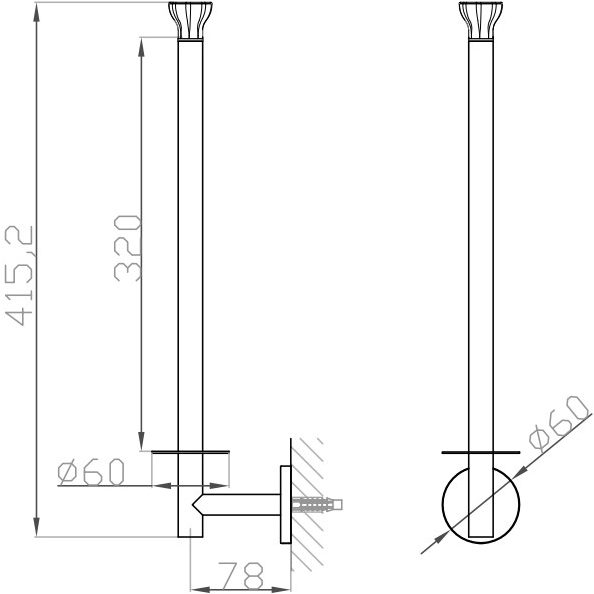 JEE-O Держатель запасного рулона из нержавеющей стали Bloom 601-0026 - Вид №1