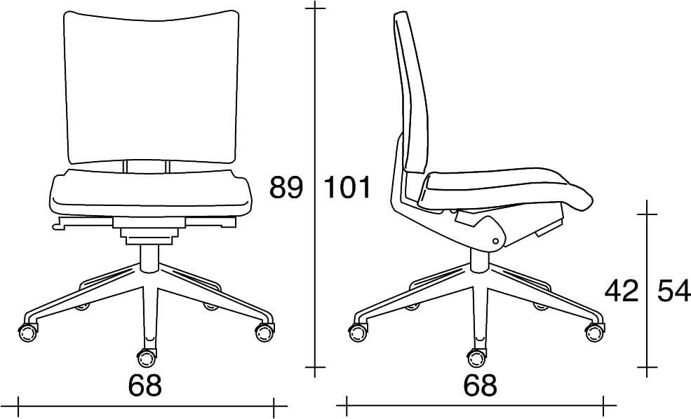 Офисное кресло из ткани с 5 спицами TALIN Aviamid ARCH-00047499 - Вид №2