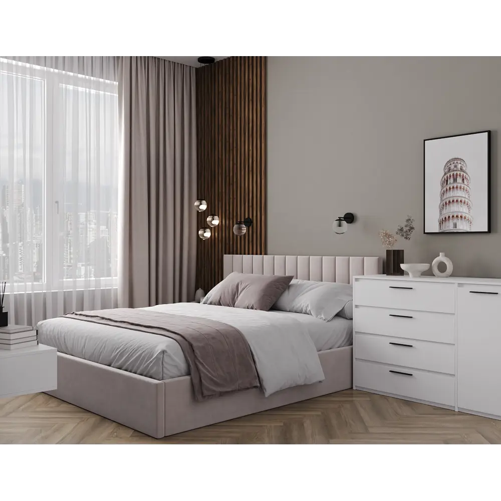 Комод Лион 4 ящика 120x84x41,6 см ЛДСП цвет белый 89428042 STLM-2011890 Santreyd - Вид №7
