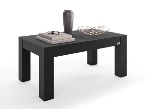Прямоугольный журнальный столик из черного ясеня для гостиной
