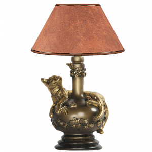 32077,34013 Настольная лампа Агнесса Персик BOGACHO