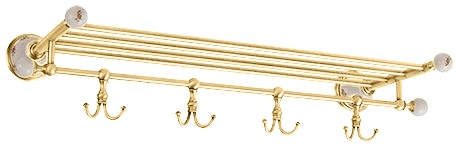 Полка-держатель для полотенец MIGLIORE Provance Ml.PRO-60.529.BR, цвет бронза  - Вид №1