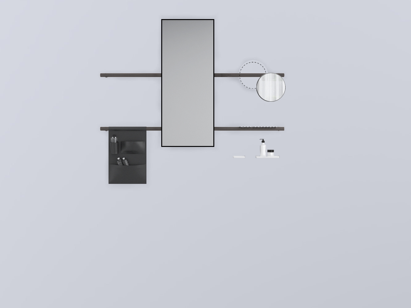 SWSTRE-RG+SWSPR-NM+SWSPI-CM+SWM10-BI+SWM20-BI+SWSCR-NE . прямоугольный дерево cielo Siwa Ceramica Cielo