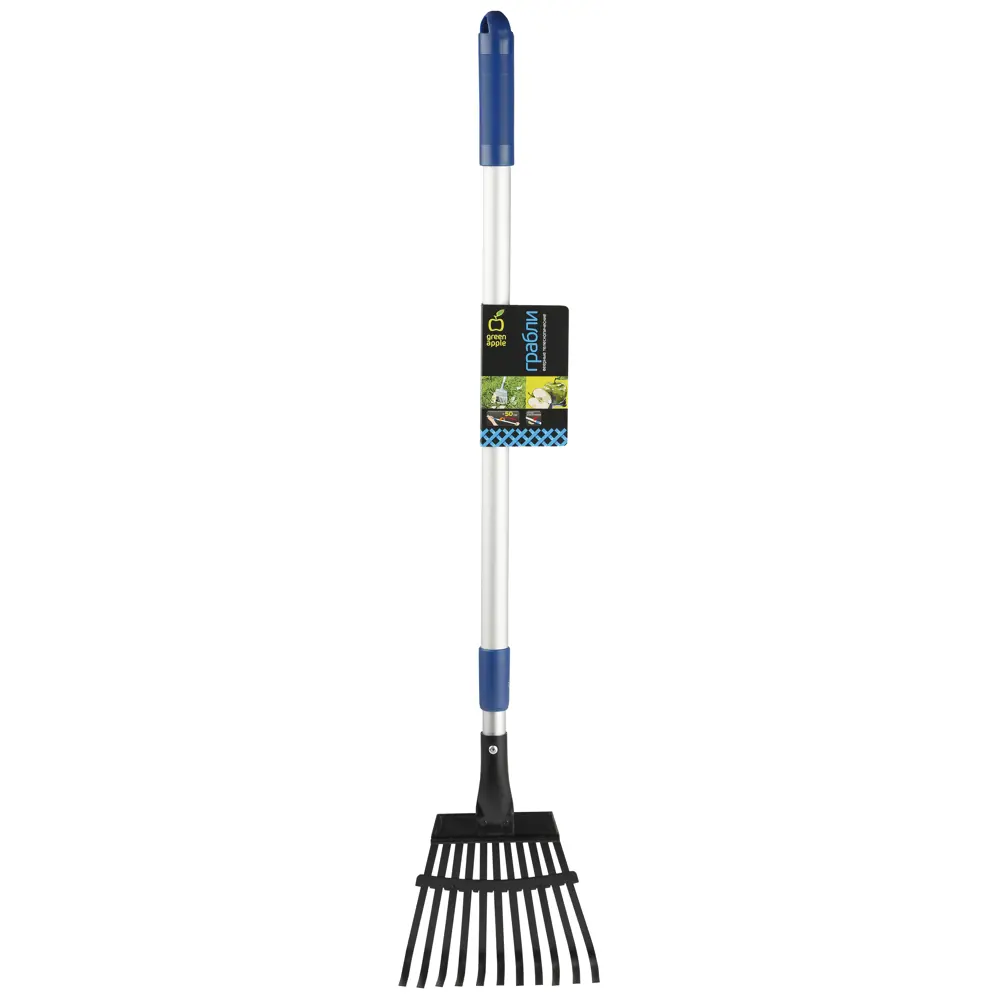 Грабли веерные телескопические Green Apple GTLR12-018 12 зубьев 89 см с черенком 82808030 STLM-2148928 Santreyd 