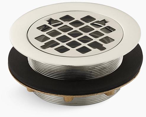 KOHLER Круглый трап для душа с пластиковой трубкой, в комплекте K-9132-SN 