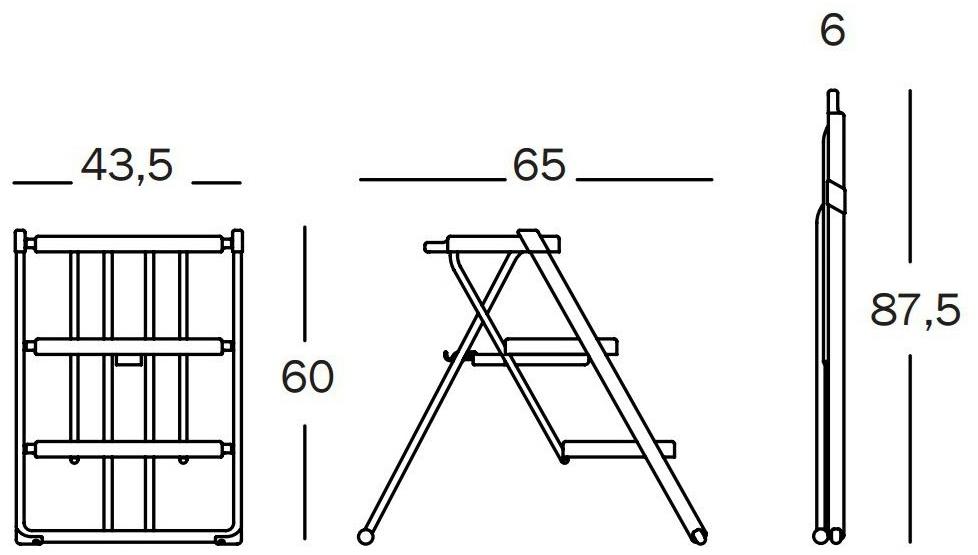 Magis Nuovastep AC95 B Складная стремянка. Цвет: Белый  - Вид №2