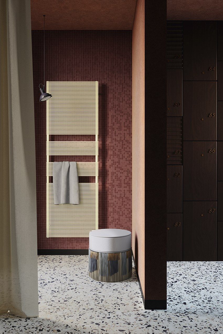 Углеродистая сталь вертикальный полотенцесушитель Tubes основы ARCH-00024387 - Вид №1