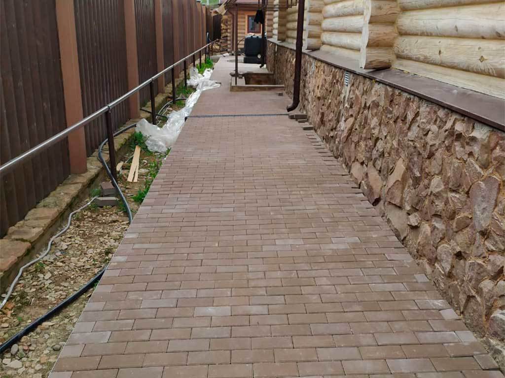 Металлический бордюр 1200*120*70*1,5 компл. ГеоПластБорд GPBST-16  - Вид №14