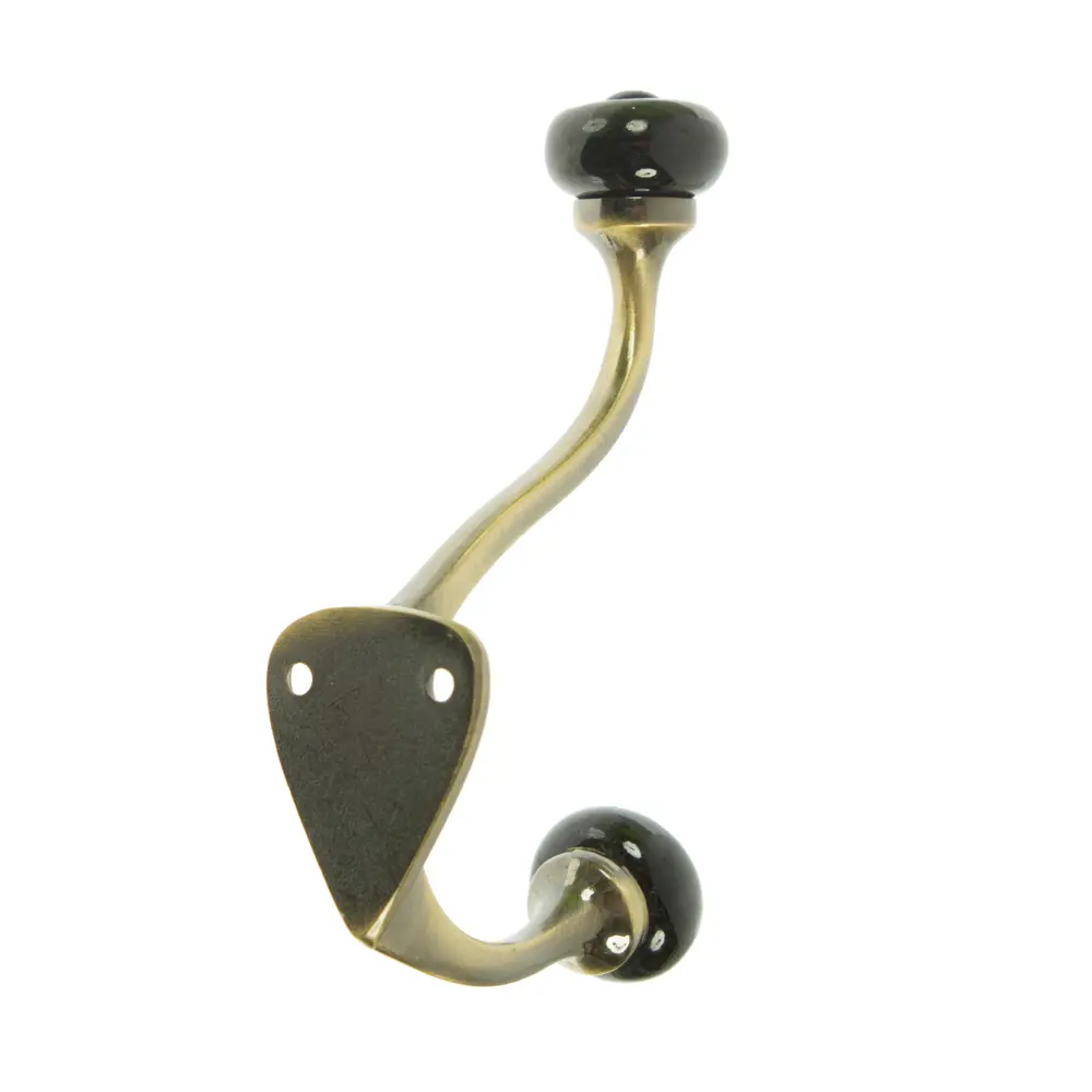 Крючок LHK208AB, металл, цвет античная латунь LAMPLANDIA STLM-2107286 - Вид №1