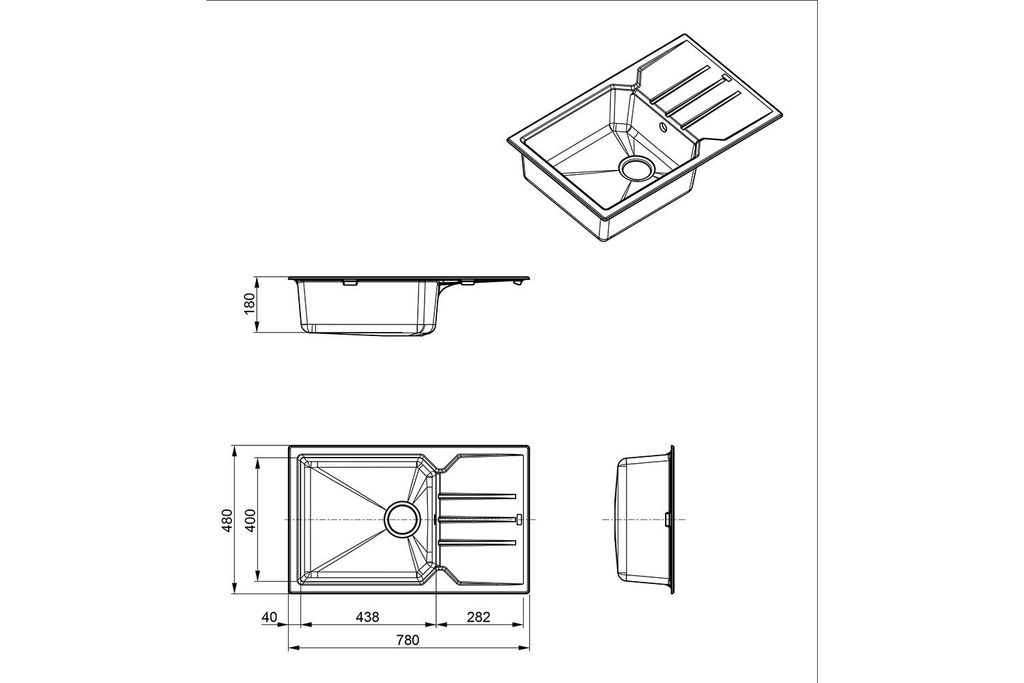 Мойка Alveus Record 40 Rando 1144465 - Вид №1