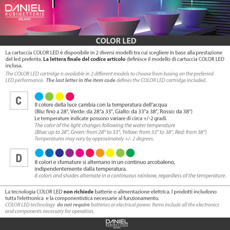 SL20703XLC Смеситель для раковины DANIEL RUBINETTERIE Colonne a soffitto - Вид №4