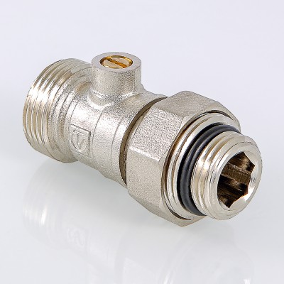 VT.345R.N.05 Кран для нижнего подключения радиатора Valtec 1/2" х 3/4, "евроконус"  - Вид №1