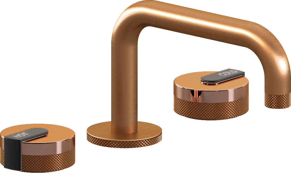 E-11510-R1RG-L1BK-BRG Смеситель для умывальника на 3 отвертия GRAFF MOD+