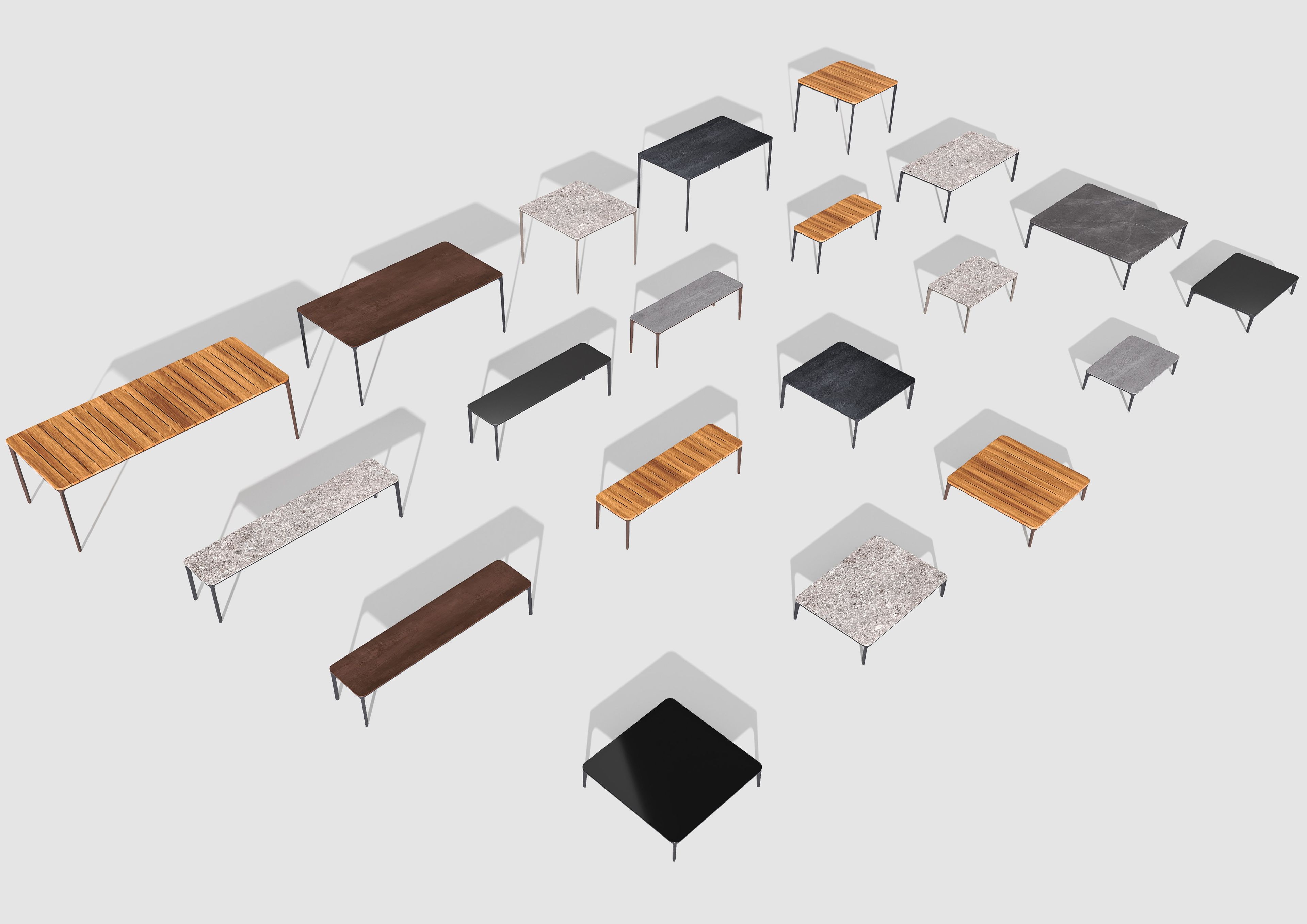 Садовая скамейка в ироко Sovet Italia тонкий ARCH-00043640 - Вид №5