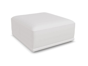 Кожаный квадратный пуф