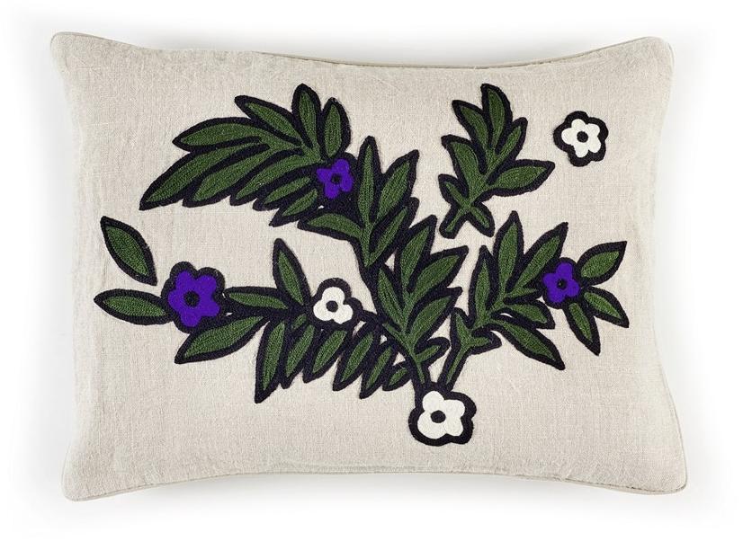 Élitis Подушка, вышитая из льна с цветочными мотивами sun-id-1384544 - Вид №8