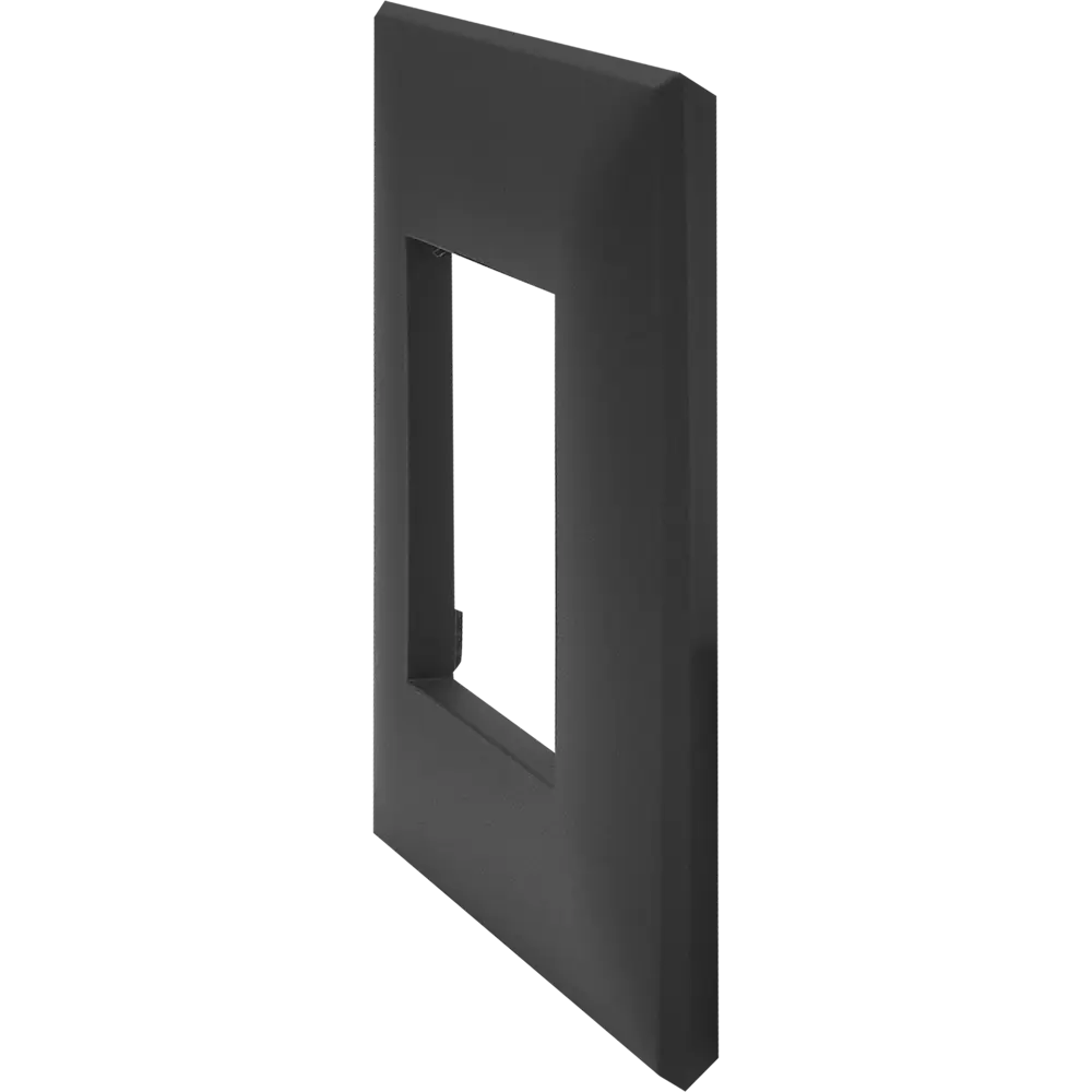 Рамка для розеток и выключателей DKC Avanti 1 пост цвет черный матовый STLM-2047242 - Вид №2
