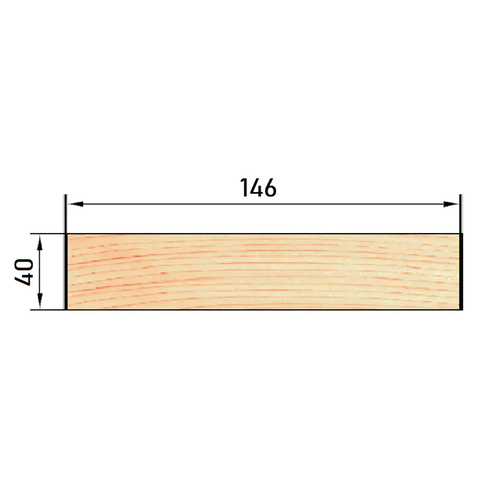 Доска строганая 40x146x3000 мм хвоя сорт Оптима ФГИС ЛК 82134779 STLM-2132857 Santreyd  - Вид №5