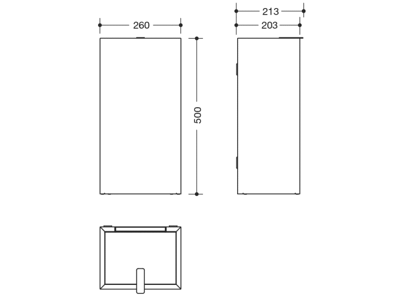 900.05.002XA корзина для бумаг HEWI System 900 - Вид №1