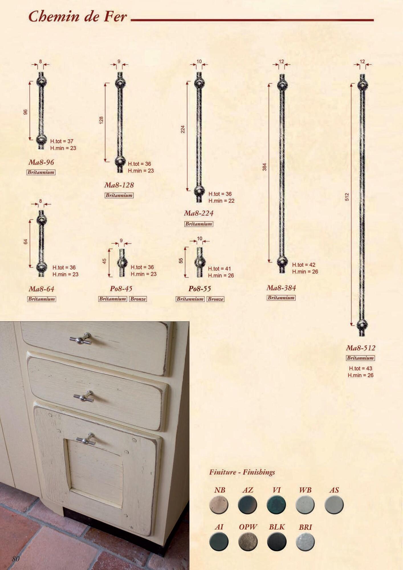 GIARA Ручки и ручки для мебели Chemin de fer sun-id-1463492 - Вид №14