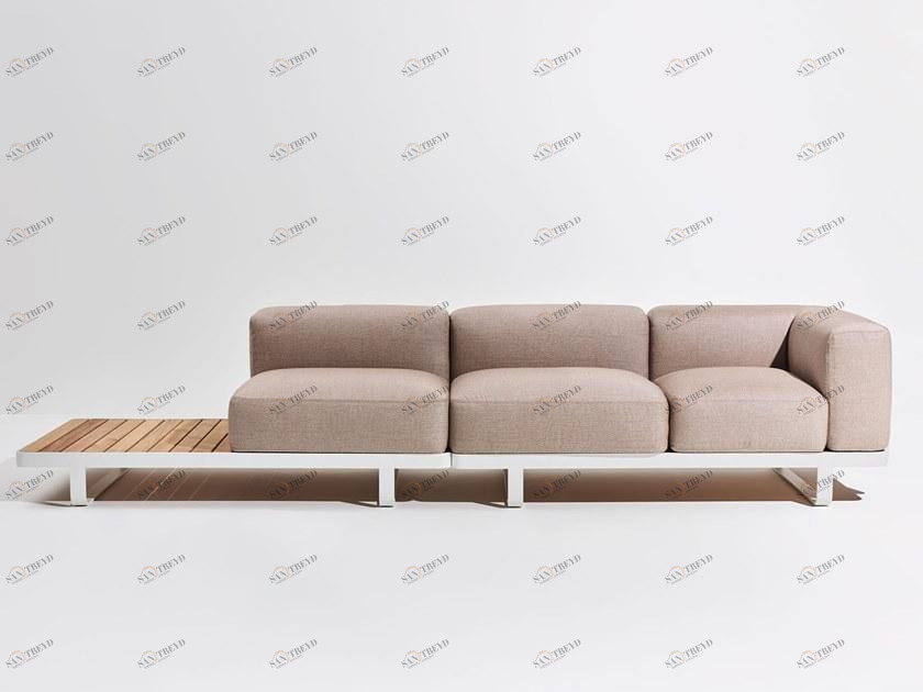 Terraforma Модульный садовый диван из ткани sunbrella® Makemake Mkbgsdtn1+mkbgsads1-mkbgsdtn2+mkbgsads2