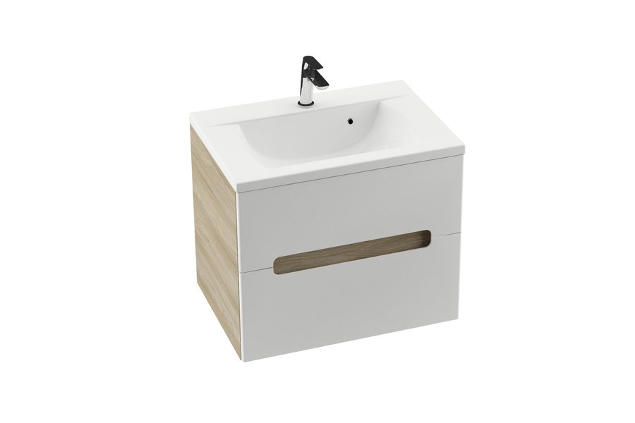 Тумба под умывальник SD 800-R CLASSIC II латте/белая Ravak X000000916 - Вид №3