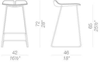 Lapalma Санный деревянный табурет Link sun-id-1515633 - Вид №5