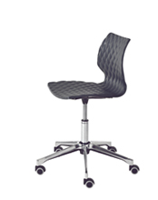 Uni 558-DR Вращающийся стул с 5-ю направляющими на колесиках, алюминиевая рама. Полипропиленовая оболочка. Et al. Uni