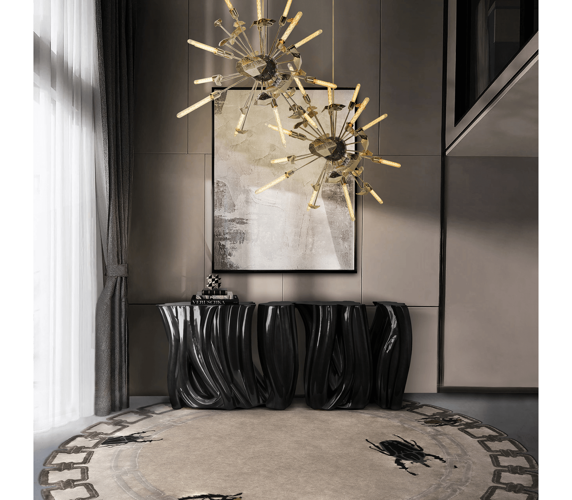 0-241 Монохромный буфет из искусственного мрамора Boca Do Lobo  - Вид №7