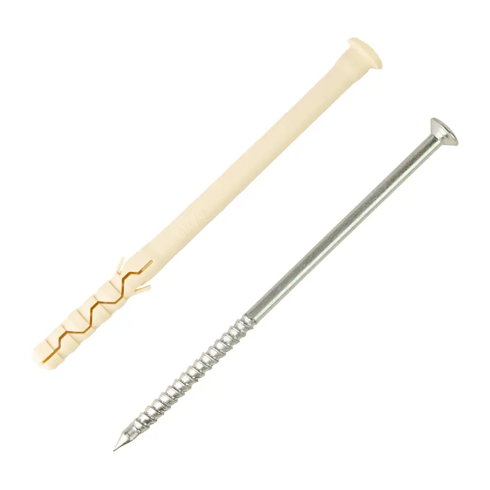 Дюбель-гвоздь цилиндрический Европартнер нейлон 8x120 мм 10 шт STLM-2190570