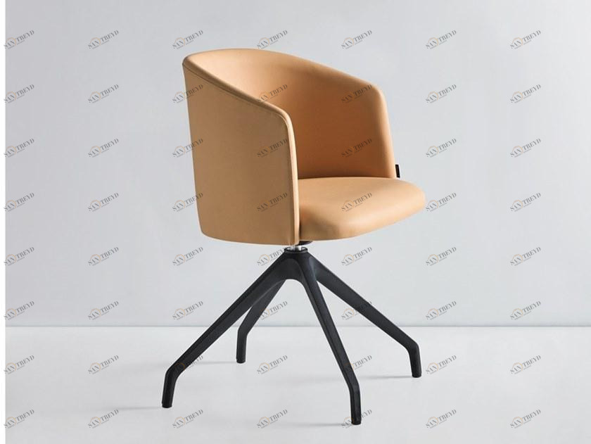 Mobboli Кожаное кресло на эстакаде с подлокотниками Chelsea 800 4 gt